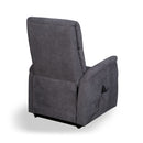 Yorke Carob Fleck Grey Fabric Recliner Chair by Lavishway | Recliner Armchairs-37576