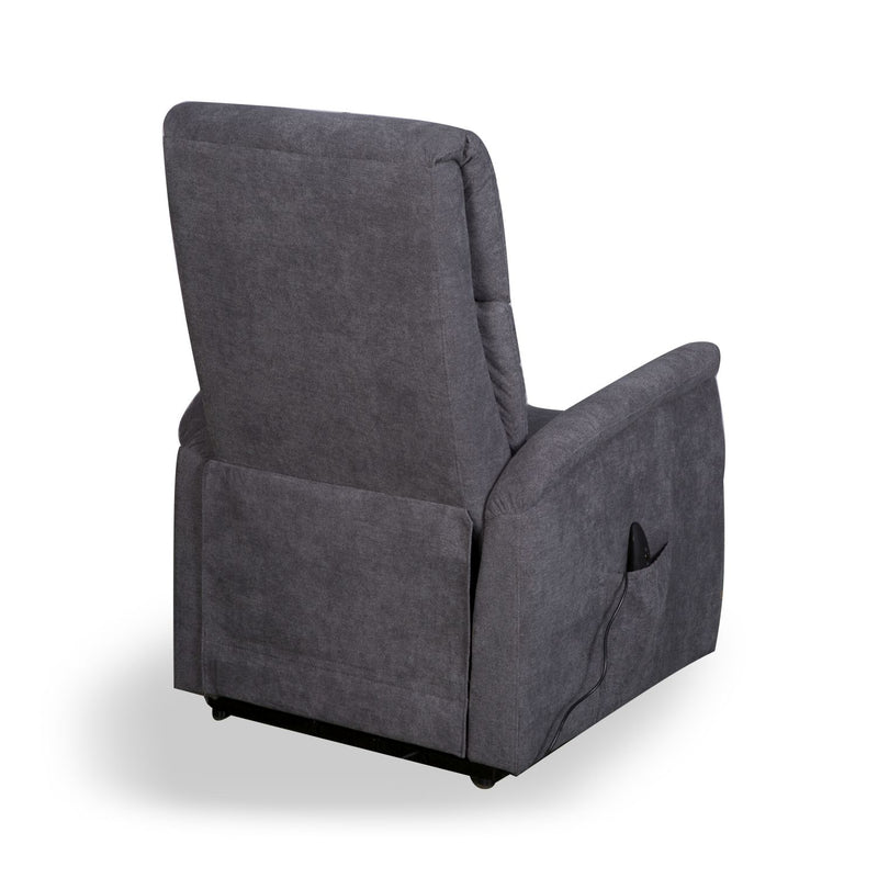 Yorke Carob Fleck Grey Fabric Recliner Chair by Lavishway | Recliner Armchairs-37576