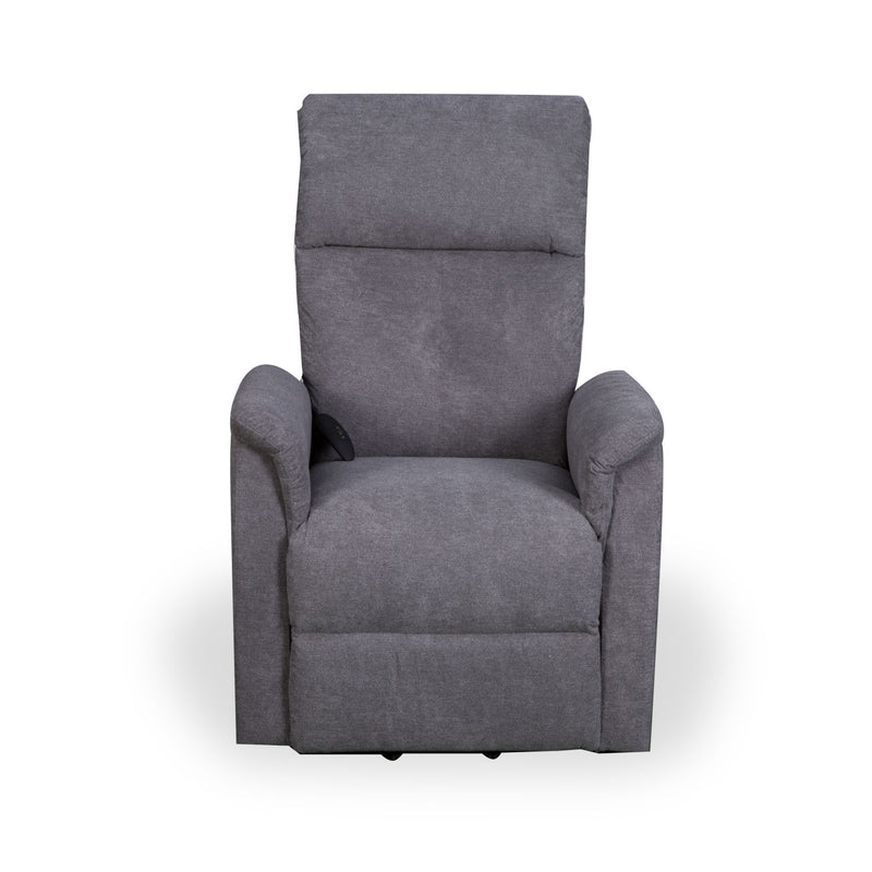 Yorke Carob Fleck Grey Fabric Recliner Chair by Lavishway | Recliner Armchairs-37574