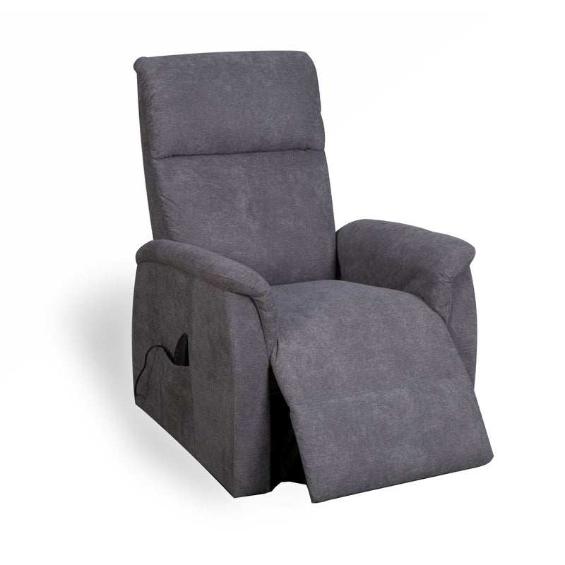 Yorke Carob Fleck Grey Fabric Recliner Chair by Lavishway | Recliner Armchairs-37573