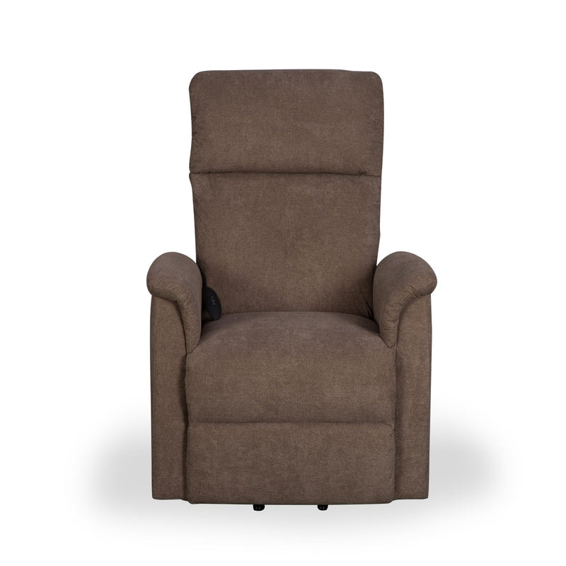 Yorke Carob Fleck Fabric Recliner Chair by Lavishway | Recliner Armchairs-37566