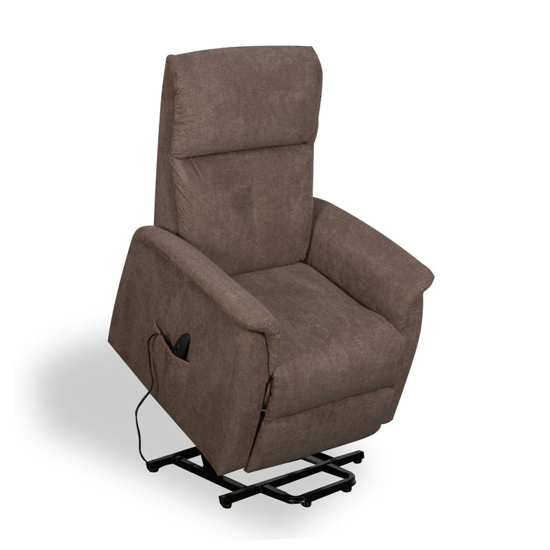 Yorke Carob Fleck Fabric Recliner Chair by Lavishway | Recliner Armchairs-37568
