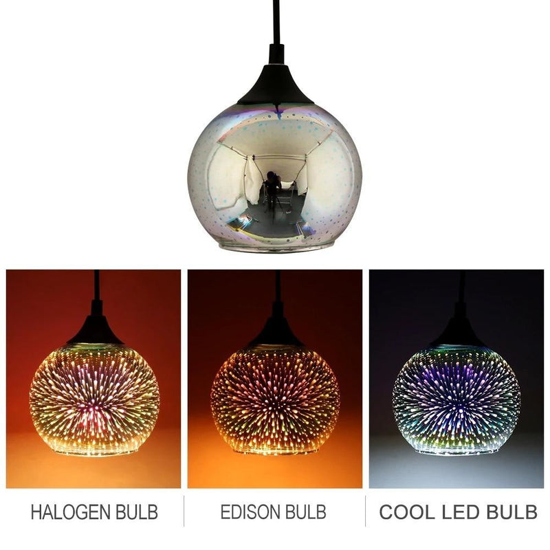 Modern 3D Starry Sky Fireworks Pendant Lamp by Lavishway | -48423
