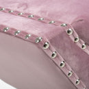 Mulberry Brushed Velvet Tufted Button Chaise by Lavishway | Chaise Lounges-37322