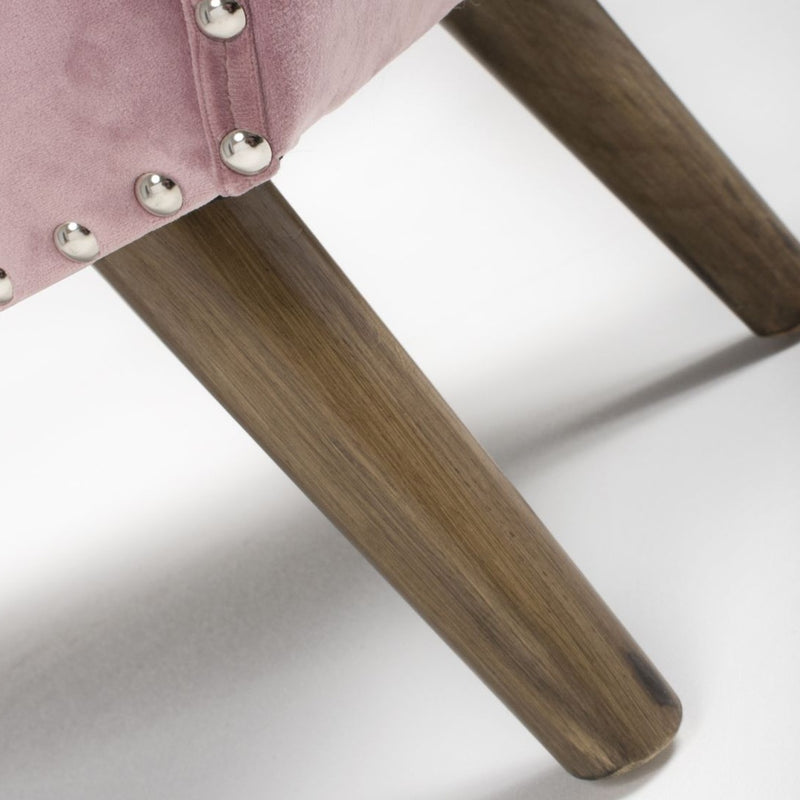 Mulberry Brushed Velvet Tufted Button Chaise by Lavishway | Chaise Lounges-37324