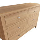 Guildford Solid Oak 6 Drawers Chest by Lavishway | Chest Of Drawers-32088