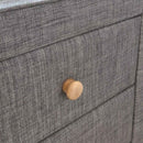 Round Edges Bedside Table - Grey by Lavishway | Bedside Tables-43475