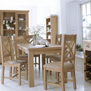 London Solid Oak Extendable Dining Table by Lavishway | Dining Tables-30726