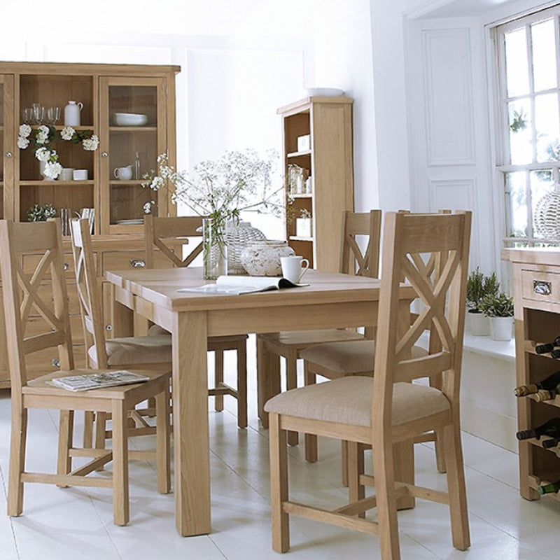 London Solid Oak Extendable Dining Table by Lavishway | Dining Tables-30726