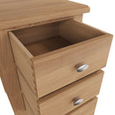 Guildford Solid Oak 3 Drawer Bedside Cabinet by Lavishway | Bedside Tables-32022