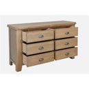 Heirloom Solid Wood 6 Drawer Chest by Lavishway | Chest Of Drawers-32795