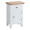 Tattershall Oak Top Small Cupboard in White by Lavishway | Cupboards & Cabinets-33005