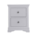 Swallow Grey Painted Large Bedside Cabinet by Lavishway | Bedside Tables-36044