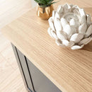 Two Tone 2 Door Large TV Stand in Slate Blue by Lavishway | TV Units Cabinets-43033