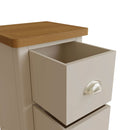 Rutland Dove Grey 2 Drawer Bedside Cabinet by Lavishway | Bedside Tables-31353