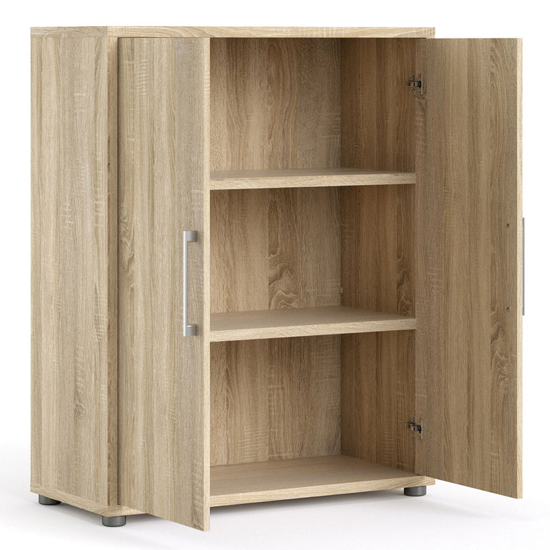 Prima Oak Finish 2 Doors Cabinet by Lavishway | Filing Cabinets-29044