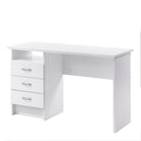 Function Plus White 3 Drawers Desk by Lavishway | Desk Pedestals-29601