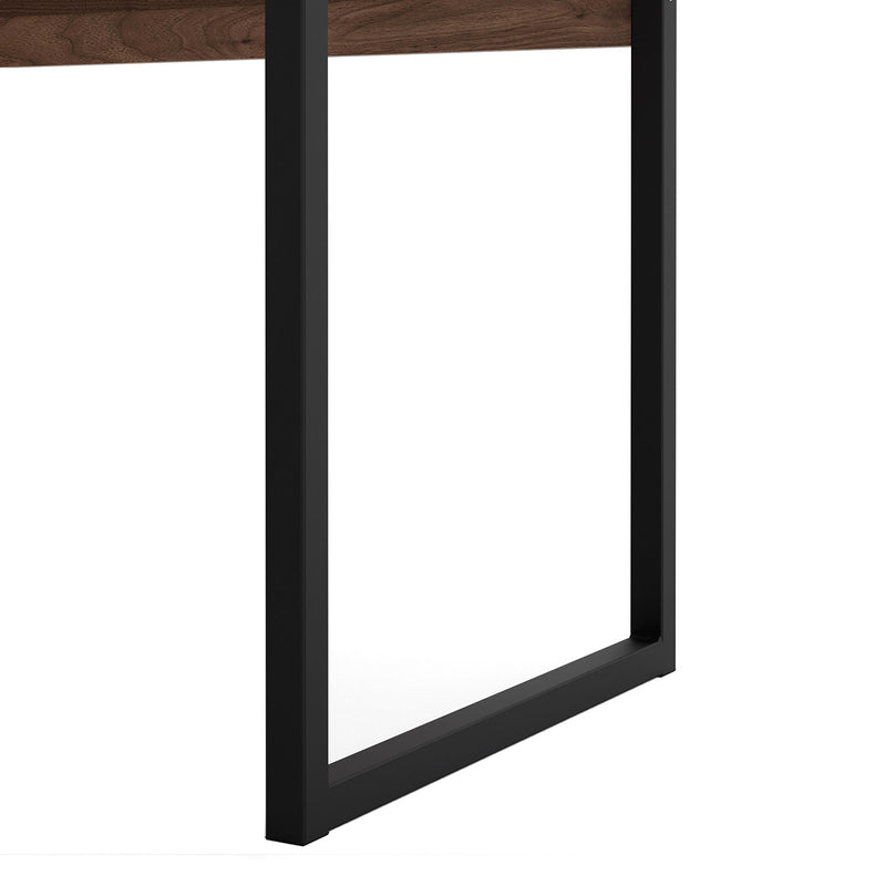 Function Plus Walnut 2 Drawers Corner Desk by Lavishway | Desk Pedestals-29659