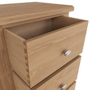 Guildford Solid Oak 5 Drawers Narrow Chest by Lavishway | Chest Of Drawers-32098