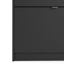 Shoes Black 3 Tilting & 2 Layer Shoe Cabinet by Lavishway | Shoe Cabinets-28998