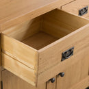 Chunky Oak 2 Doors 2 Drawers Wooden Sideboard by Lavishway | Sideboards-32568