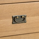 Chunky Oak Narrow 4 Drawer Chest by Lavishway | Chest Of Drawers-37265
