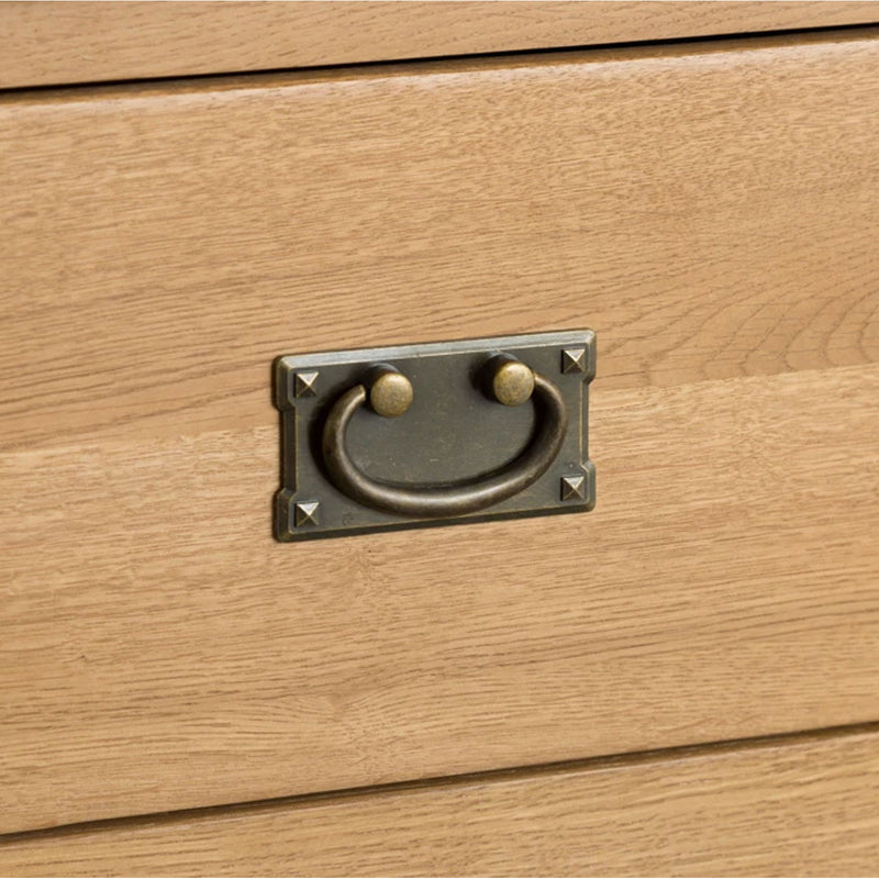 Chunky Oak Narrow 4 Drawer Chest by Lavishway | Chest Of Drawers-37265