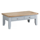 Tattershall Oak Top Grey Large Coffee Table by Lavishway | Coffee Tables-33077