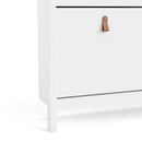Barcelona White 4 Tilting Doors Shoe Cabinet by Lavishway | Shoe Cabinets-29780