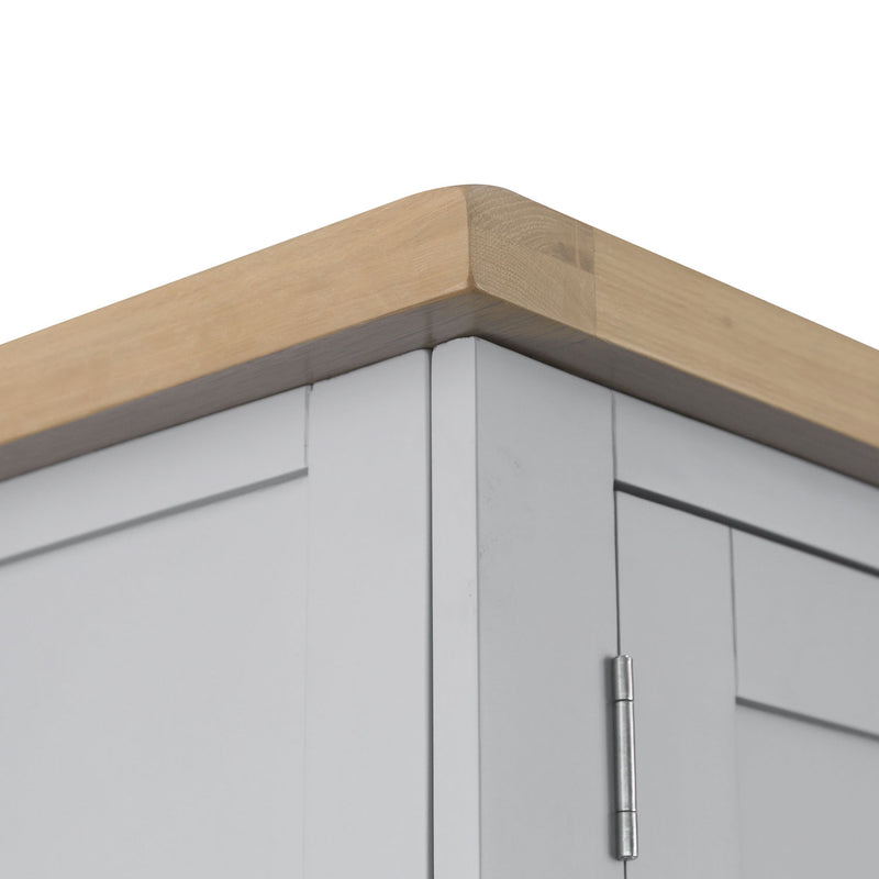 Tattershall Oak Top Full Hanging Wardrobe by Lavishway | Wardrobe-36001