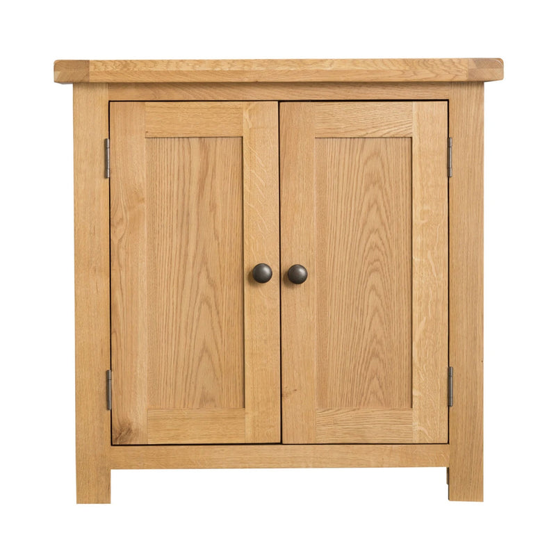 Chunky Oak Solid Wood 2 Doors Cupboard by Lavishway | Cupboards & Cabinets-32495