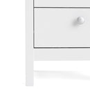 Madrid White 2 Drawers Bedside Table by Lavishway | Bedside Tables-29542