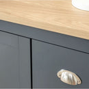 Slate Blue 3 Drawers 1 Door Slim Sideboard by Lavishway | Sideboards-39274