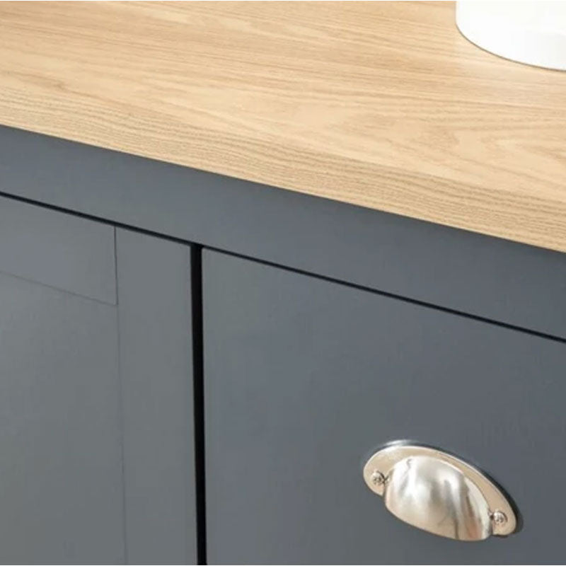 Slate Blue 3 Drawers 1 Door Slim Sideboard by Lavishway | Sideboards-39274