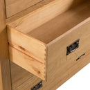 Chunky Oak Wood 2 Over 3 Drawers Chest by Lavishway | Chest Of Drawers-37255