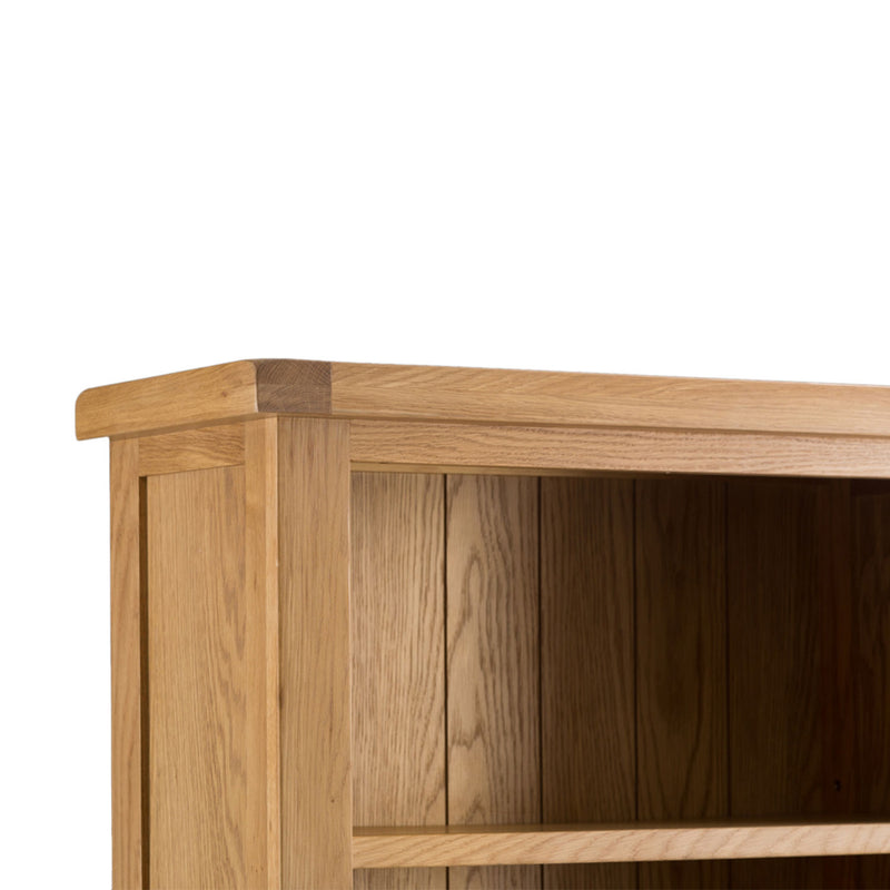 Chunky Solid Oak Narrow Bookcase by Lavishway | Book Shelves and Cabinets-37220