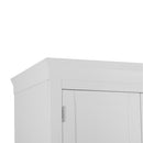 Swallow 2 Doors Full Hanging White Wardrobe by Lavishway | Wardrobe-31583