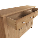 Guildford Solid Oak 3 Doors Long Sideboard by Lavishway | Hallway Cabinets-32107