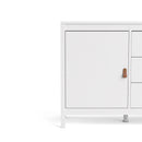 Barcelona White 2 Doors 3 Drawers Sideboard by Lavishway | Sideboards-29739