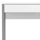 Function Plus White High Gloss 2 Drawers Desk by Lavishway | -29623