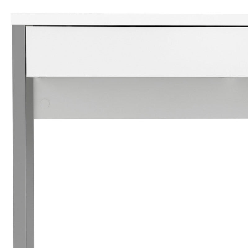 Function Plus White High Gloss 2 Drawers Desk by Lavishway | -29623