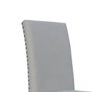 Tweed Fabric Studded Dining Chair Set of 2 by Lavishway | Dining Chairs-30978