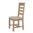 Heirloom Natural Oak Dining Chair Set of 2 by Lavishway | Dining Chairs-35908