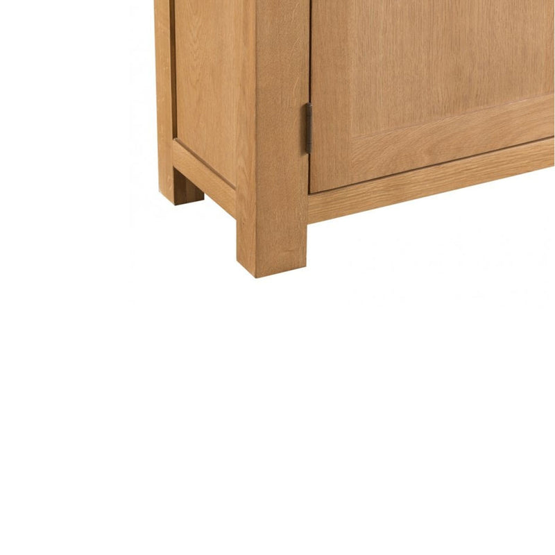 Chunky Oak Solid Wood Large Bookcase by Lavishway | Book Shelves and Cabinets-30744