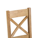 Chunky Oak Seat Wooden Dining Chair Set of 2 by Lavishway | Dining Chairs-32601