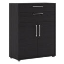 Prima Black Woodgrain 2 Doors Filing Cabinet by Lavishway | Filing Cabinets-29257