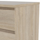 Naia Oak Finish 5 Drawers Chest by Lavishway | Chest Of Drawers-29423
