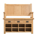 Chunky Oak 2 Cabinets Monks Bench by Lavishway | Benches & Storage Benches-32501