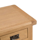 Chunky Oak Single Computer Desk by Lavishway | Oak Wood Desks-32532