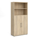 Prima Oak 2 Doors Cabinet With 4 Shelves by Lavishway | Book Shelves and Cabinets-29011